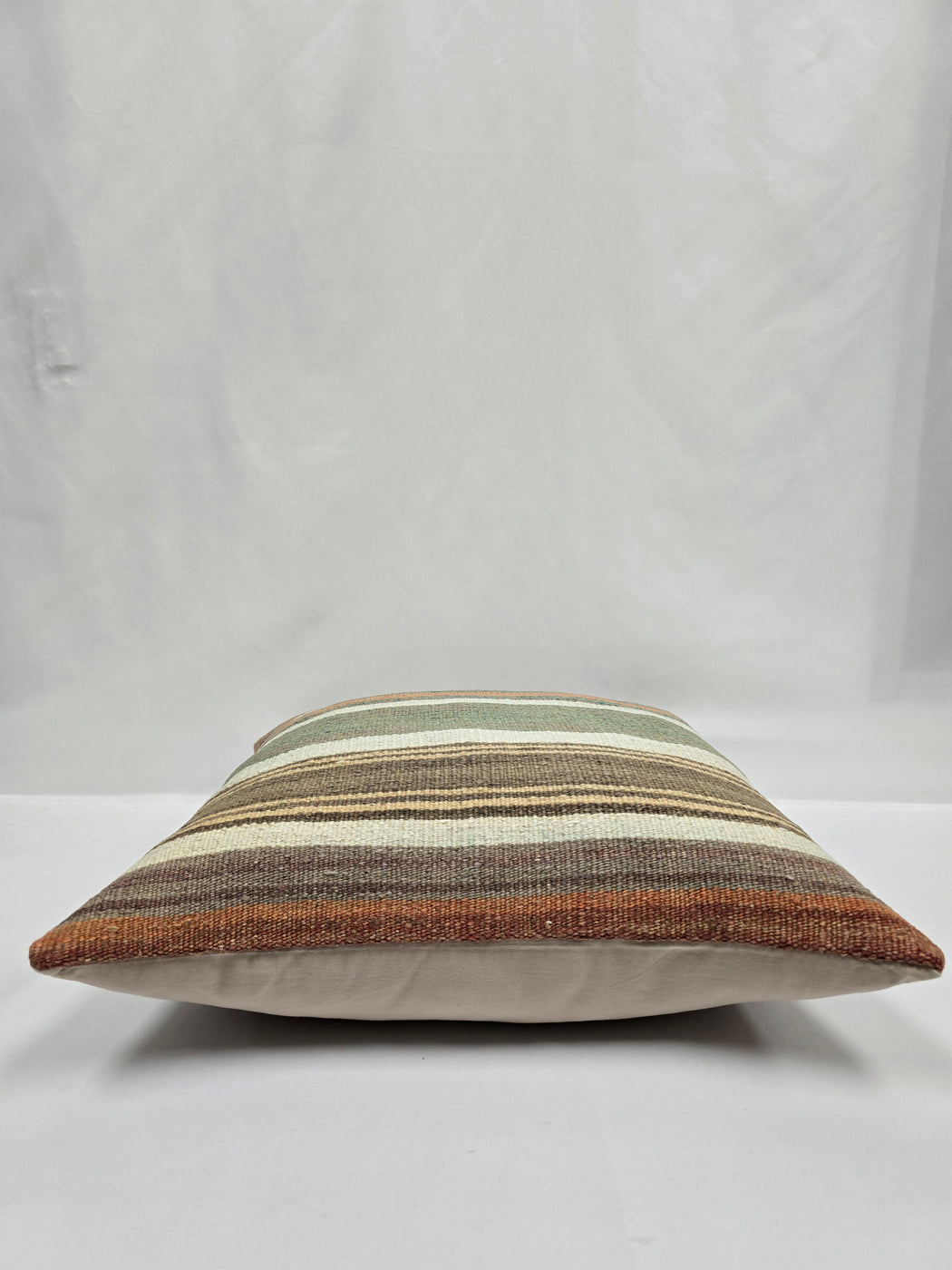 Turkish Hemp Pillow Natural Orange Green Brown Beige Pillow Cushion Cover 24" x 24" #9225