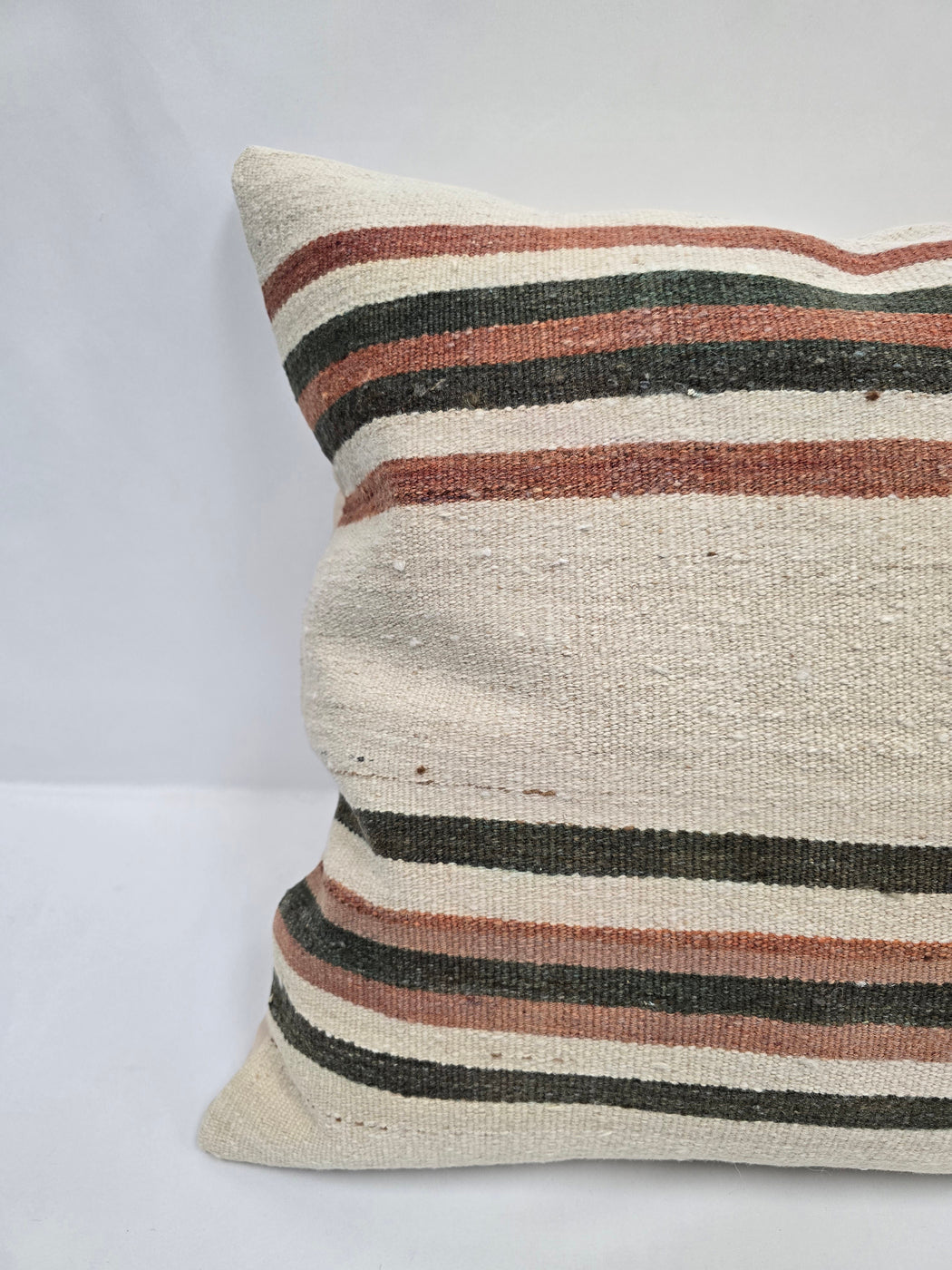 Turkish Hemp Pillow Natural Green Red Beige Pillow Cushion Cover 24" x 24" #9224