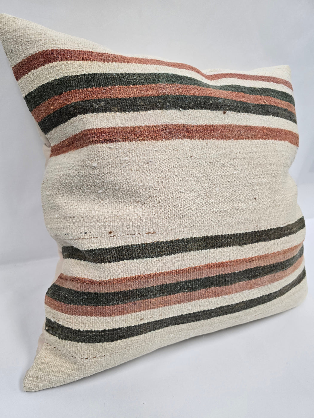 Turkish Hemp Pillow Natural Green Red Beige Pillow Cushion Cover 24" x 24" #9224