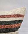 Turkish Hemp Pillow Natural Green Red Beige Pillow Cushion Cover 24" x 24" #9224