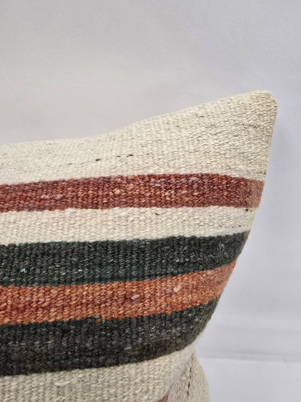 Turkish Hemp Pillow Natural Green Red Beige Pillow Cushion Cover 24" x 24" #9224
