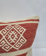Turkish Hemp Pillow Natural Red Beige Pillow Cushion Cover 24" x 24" #9222