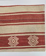 Turkish Hemp Pillow Natural Red Beige Pillow Cushion Cover 24" x 24" #9222