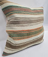 Turkish Hemp Pillow Natural Green Orange Brown Beige Pillow Cushion Cover 24" x 24" #9221