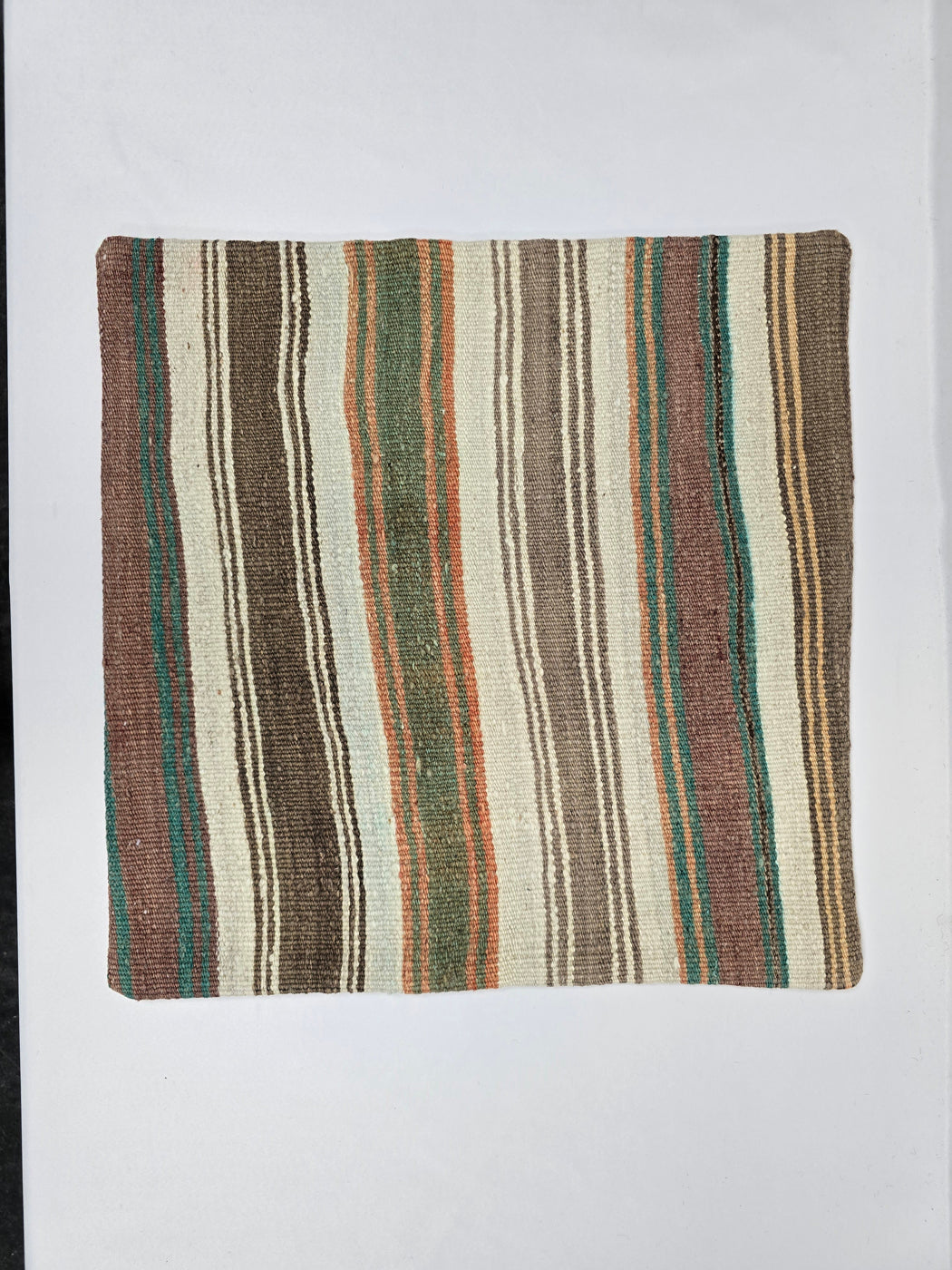 Turkish Hemp Pillow Natural Green Orange Brown Beige Pillow Cushion Cover 24" x 24" #9221