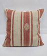 Turkish Hemp Pillow Natural Red Beige Yellow Pillow Cushion Cover 24" x 24" #9219