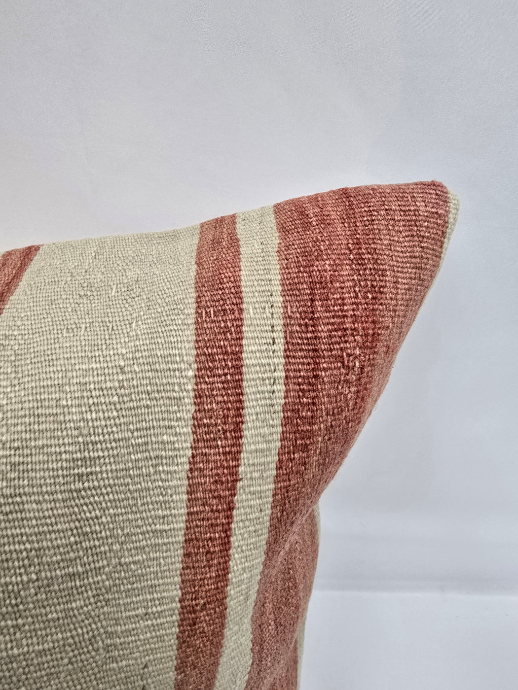 Turkish Hemp Pillow Natural Red Beige Yellow Pillow Cushion Cover 24" x 24" #9219