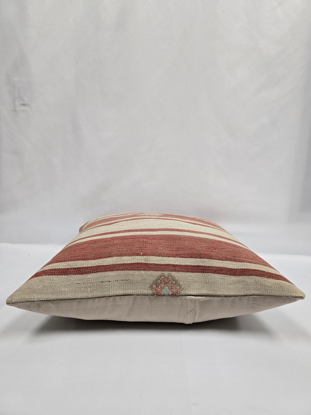 Turkish Hemp Pillow Natural Red Beige Yellow Pillow Cushion Cover 24" x 24" #9219