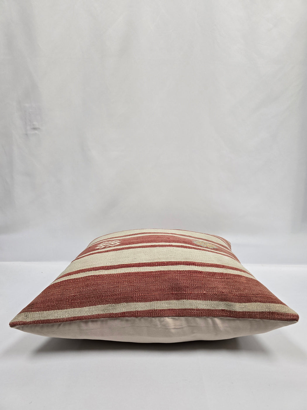 Turkish Hemp Pillow Natural Red Beige Yellow Pillow Cushion Cover 24" x 24" #9218