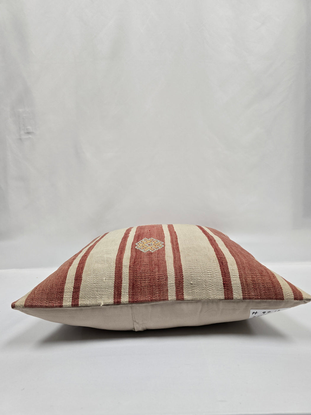 Turkish Hemp Pillow Natural Red Beige Yellow Pillow Cushion Cover 24" x 24" #9218
