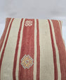 Turkish Hemp Pillow Natural Red Beige Yellow Pillow Cushion Cover 24" x 24" #9218