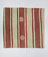 Turkish Hemp Pillow Natural Red Beige Yellow Pillow Cushion Cover 24" x 24" #9218