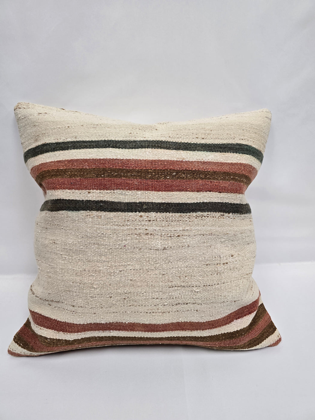 Turkish Hemp Pillow Natural Green Brown Red Beige Pillow Cushion Cover 24" x 24" #9217