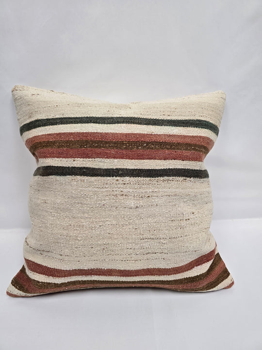Turkish Hemp Pillow Natural Green Brown Red Beige Pillow Cushion Cover 24" x 24" #9217