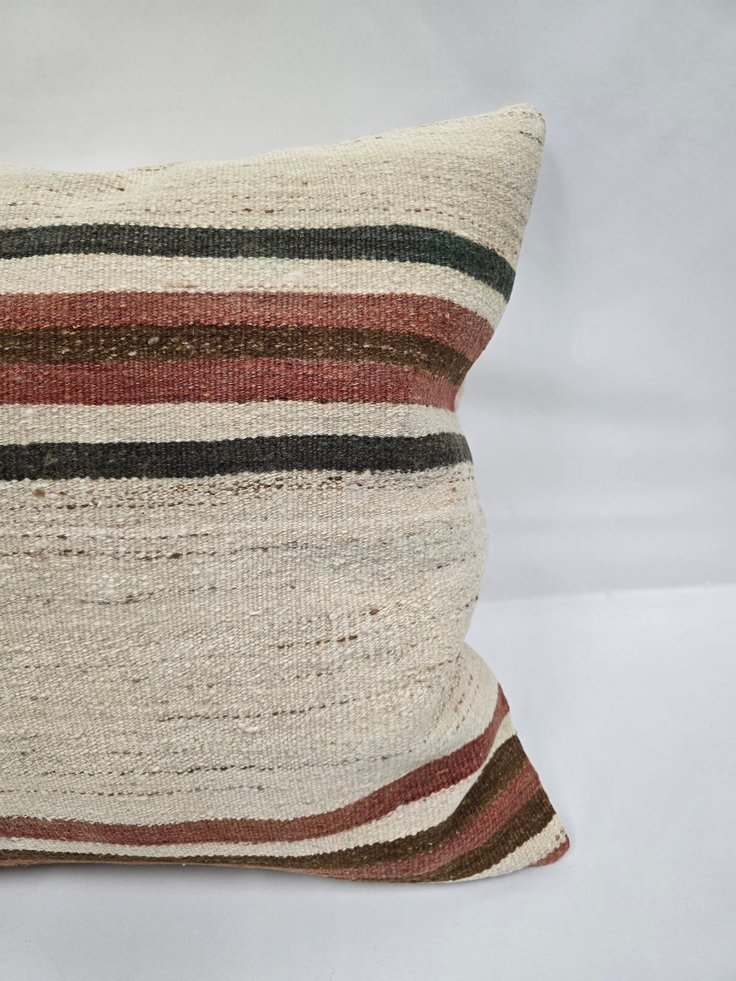 Turkish Hemp Pillow Natural Green Brown Red Beige Pillow Cushion Cover 24" x 24" #9217