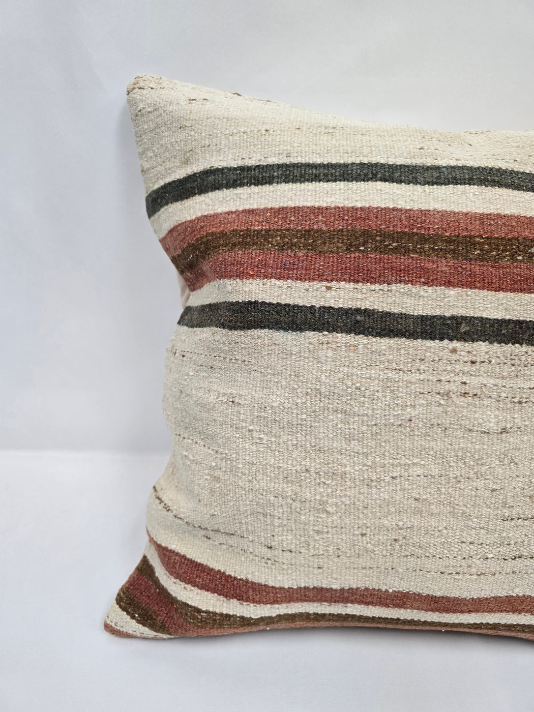 Turkish Hemp Pillow Natural Green Brown Red Beige Pillow Cushion Cover 24" x 24" #9217