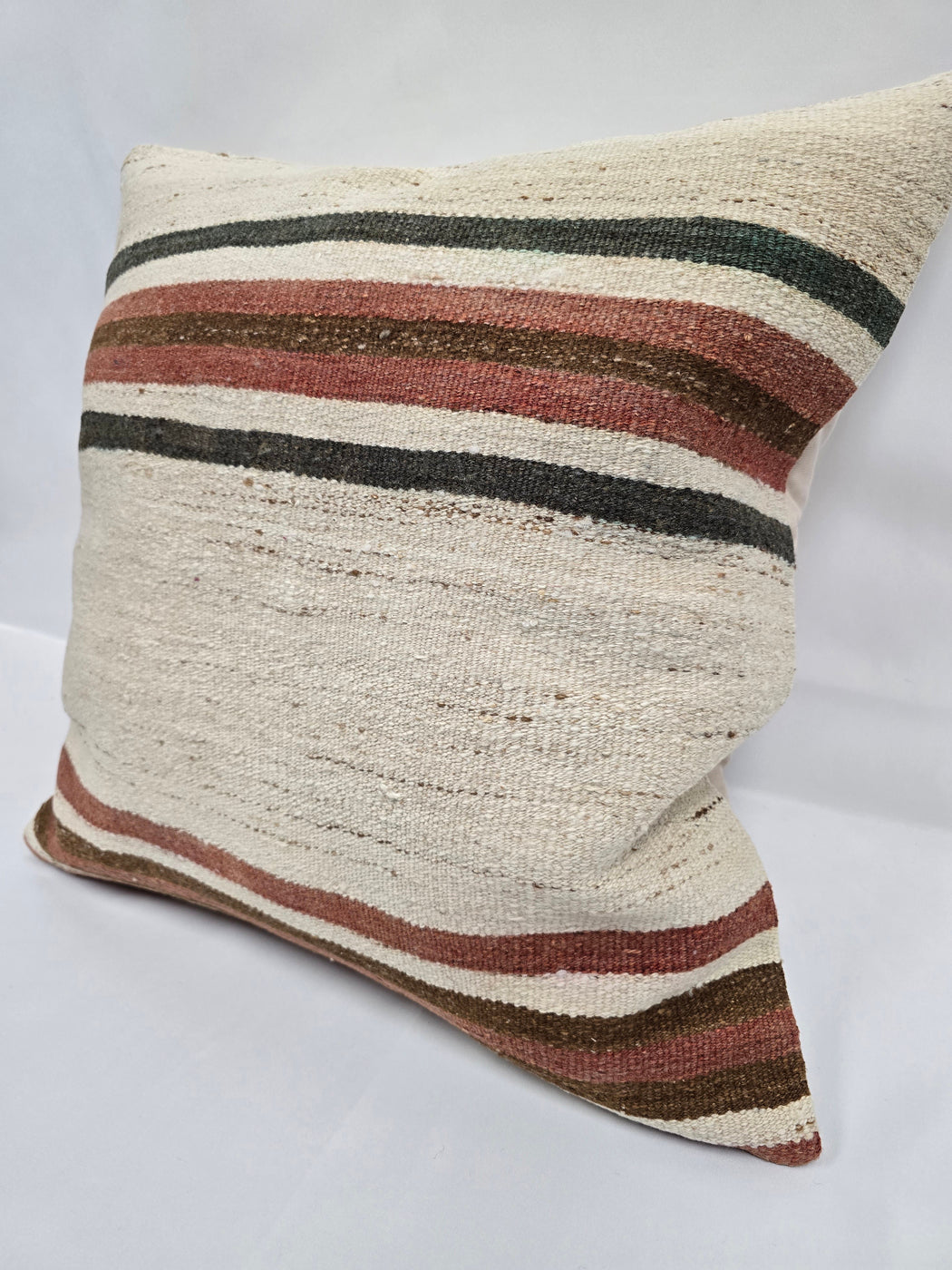 Turkish Hemp Pillow Natural Green Brown Red Beige Pillow Cushion Cover 24" x 24" #9217