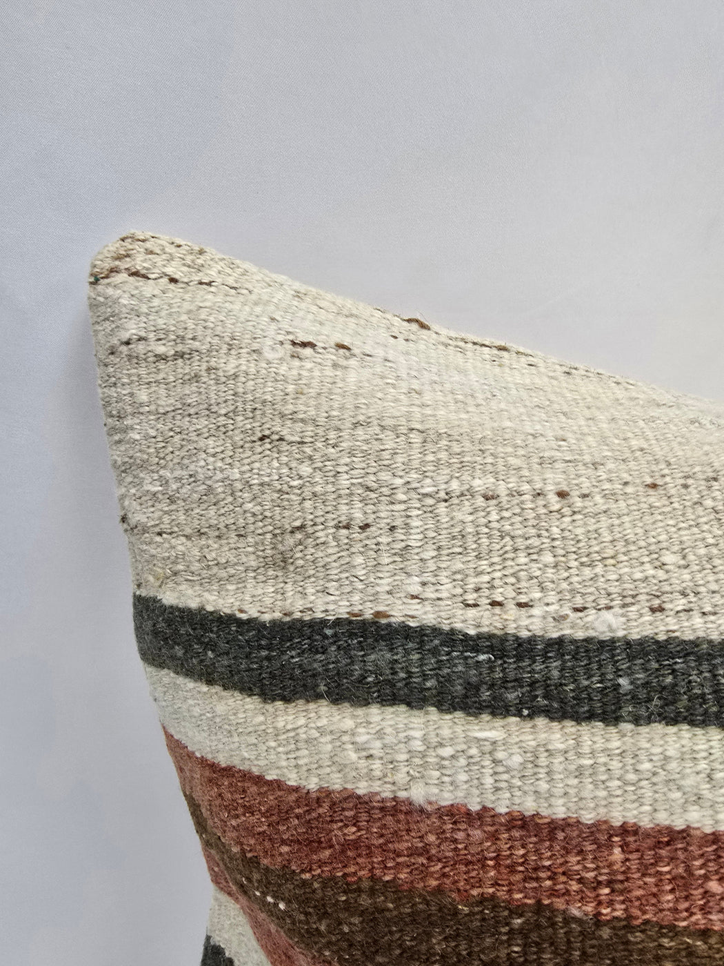 Turkish Hemp Pillow Natural Green Brown Red Beige Pillow Cushion Cover 24" x 24" #9217