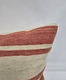 Turkish Hemp Pillow Natural Red Beige Pillow Cushion Cover 24" x 24" #9216
