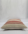 Turkish Hemp Pillow Natural Red Beige Pillow Cushion Cover 24" x 24" #9216