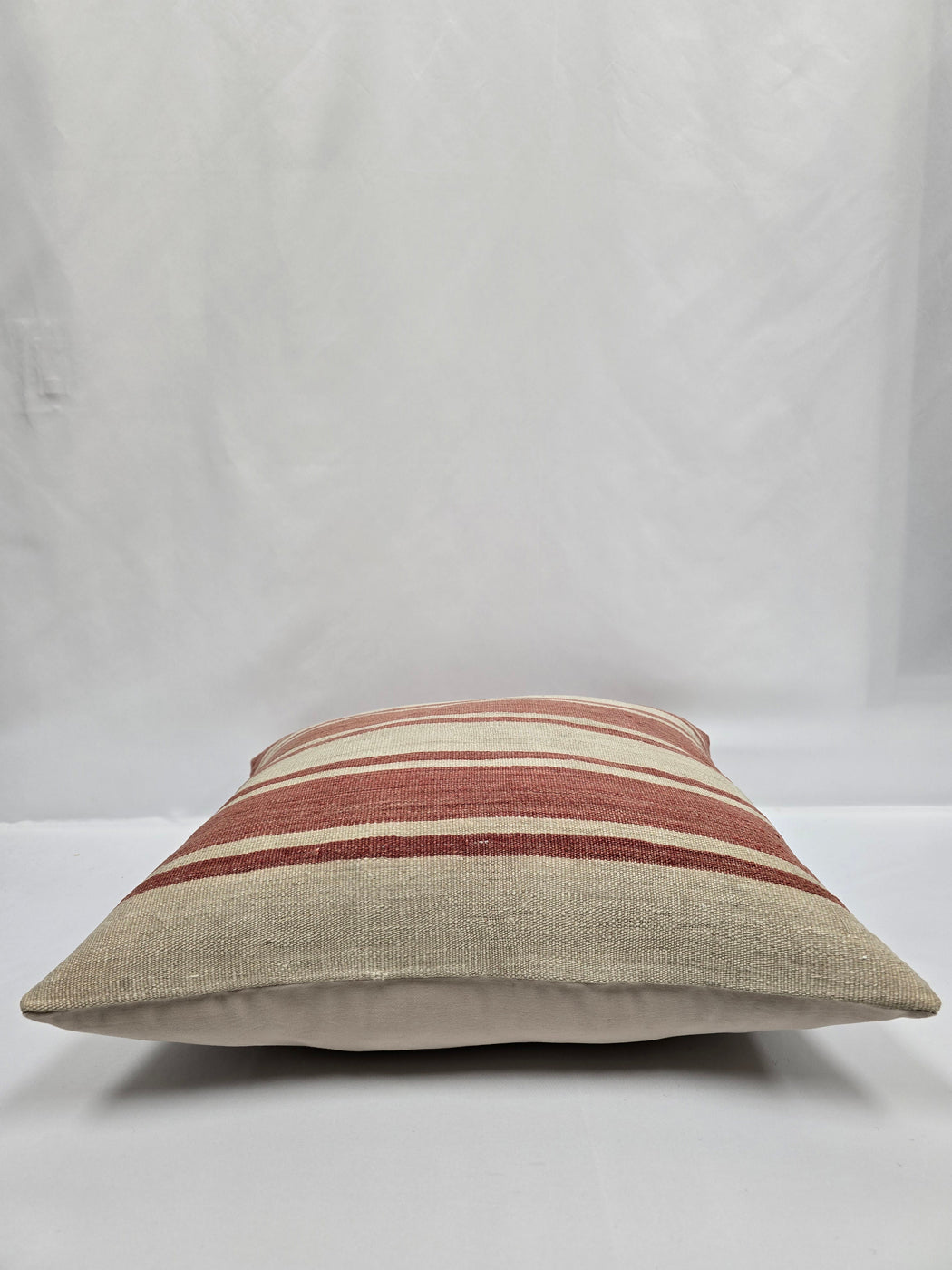 Turkish Hemp Pillow Natural Red Beige Pillow Cushion Cover 24" x 24" #9216
