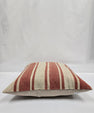 Turkish Hemp Pillow Natural Red Beige Pillow Cushion Cover 24" x 24" #9216