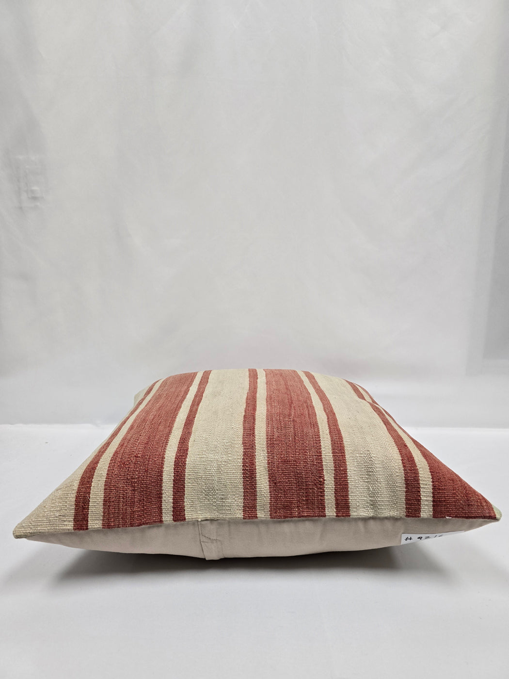 Turkish Hemp Pillow Natural Red Beige Pillow Cushion Cover 24" x 24" #9216