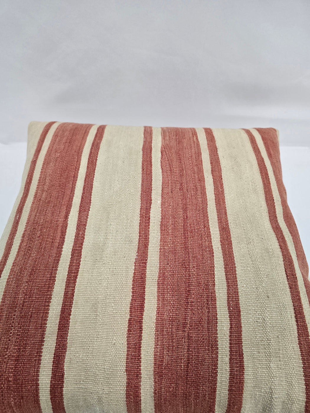Turkish Hemp Pillow Natural Red Beige Pillow Cushion Cover 24" x 24" #9216