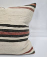 Turkish Hemp Pillow Natural Red Brown Green Beige Pillow Cushion Cover 24" x 24" #9215