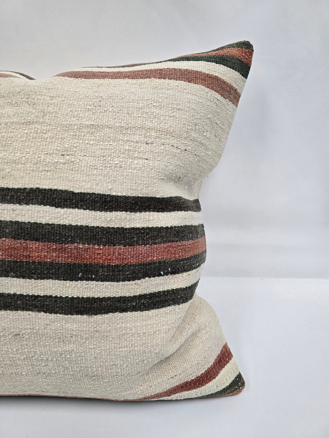 Turkish Hemp Pillow Natural Red Brown Green Beige Pillow Cushion Cover 24" x 24" #9215