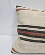 Turkish Hemp Pillow Natural Red Brown Green Beige Pillow Cushion Cover 24" x 24" #9215