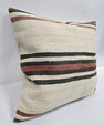 Turkish Hemp Pillow Natural Red Brown Green Beige Pillow Cushion Cover 24" x 24" #9215