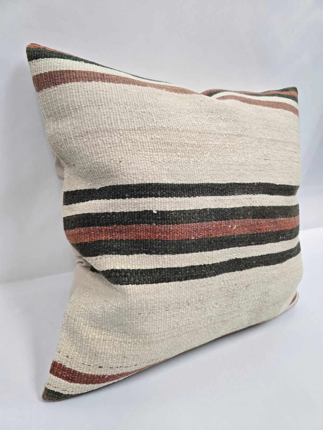 Turkish Hemp Pillow Natural Red Brown Green Beige Pillow Cushion Cover 24" x 24" #9215