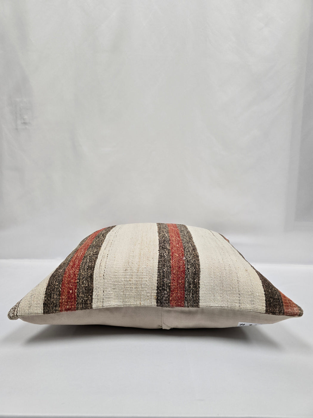Turkish Hemp Pillow Natural Brown Red Beige Pillow Cushion Cover 24" x 24" #9214