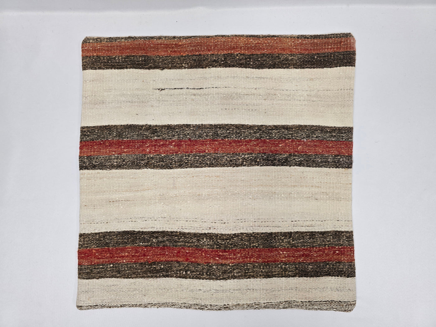 Turkish Hemp Pillow Natural Brown Red Beige Pillow Cushion Cover 24" x 24" #9214