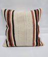 Turkish Hemp Pillow Natural Brown Red Beige Pillow Cushion Cover 24" x 24" #9213