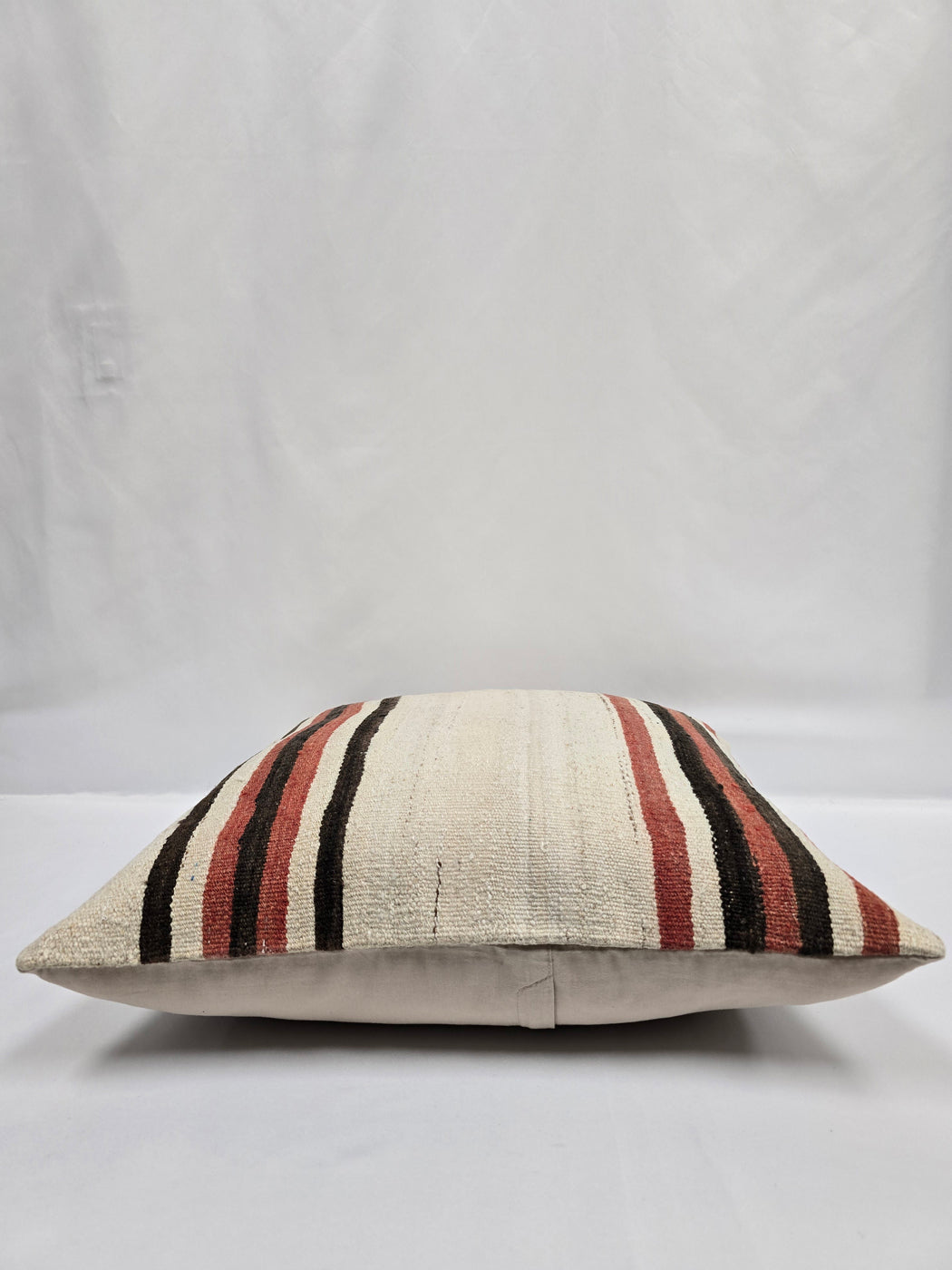 Turkish Hemp Pillow Natural Brown Red Beige Pillow Cushion Cover 24" x 24" #9213