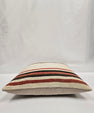 Turkish Hemp Pillow Natural Brown Red Beige Pillow Cushion Cover 24" x 24" #9213