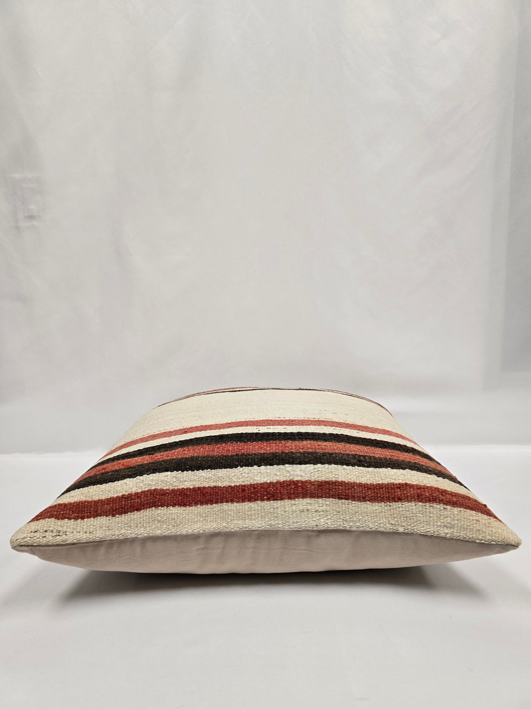 Turkish Hemp Pillow Natural Brown Red Beige Pillow Cushion Cover 24" x 24" #9213