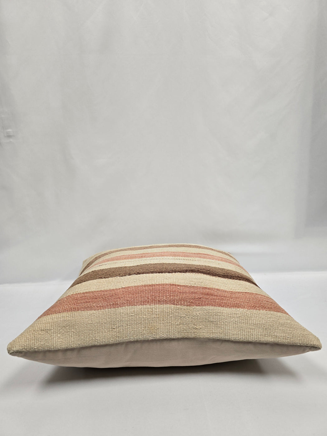 Turkish Hemp Pillow Natural Beige Brown Pink Pillow Cushion Cover 24" x 24" #9211