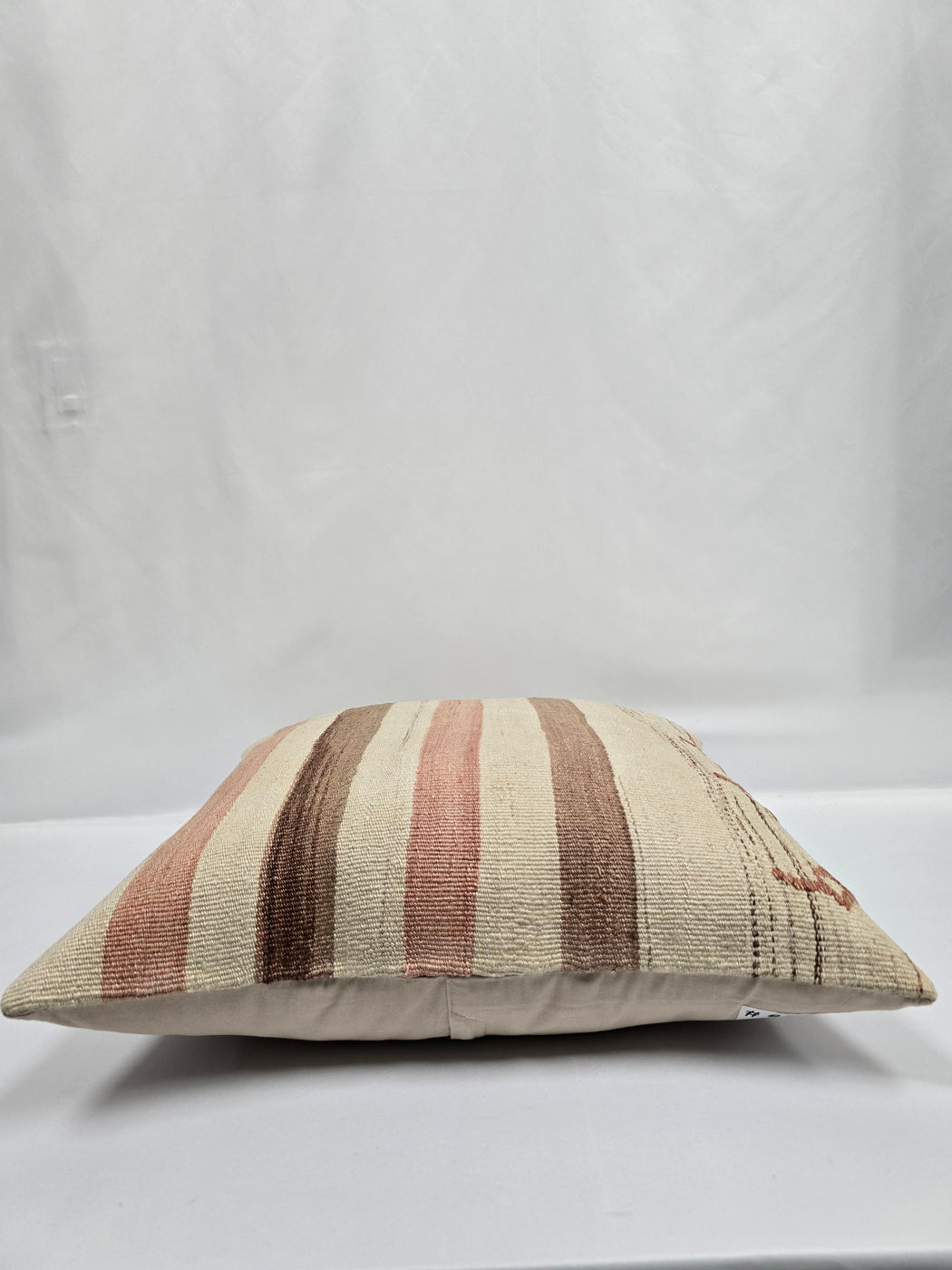 Turkish Hemp Pillow Natural Beige Brown Pink Pillow Cushion Cover 24" x 24" #9211