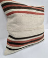 Turkish Hemp Pillow Natural Brown Red Beige Pillow Cushion Cover 24" x 24" #9210