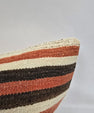 Turkish Hemp Pillow Natural Brown Red Beige Pillow Cushion Cover 24" x 24" #9210