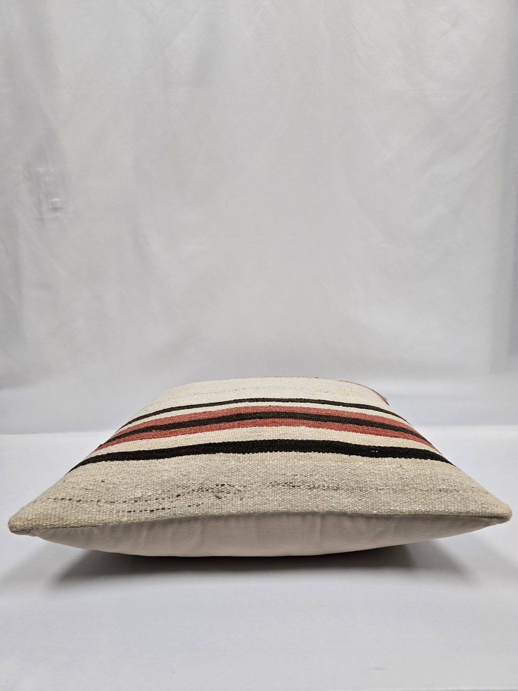 Turkish Hemp Pillow Natural Brown Red Beige Pillow Cushion Cover 24" x 24" #9210