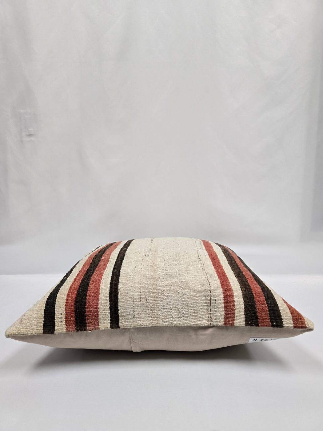 Turkish Hemp Pillow Natural Brown Red Beige Pillow Cushion Cover 24" x 24" #9210
