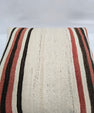 Turkish Hemp Pillow Natural Brown Red Beige Pillow Cushion Cover 24" x 24" #9210
