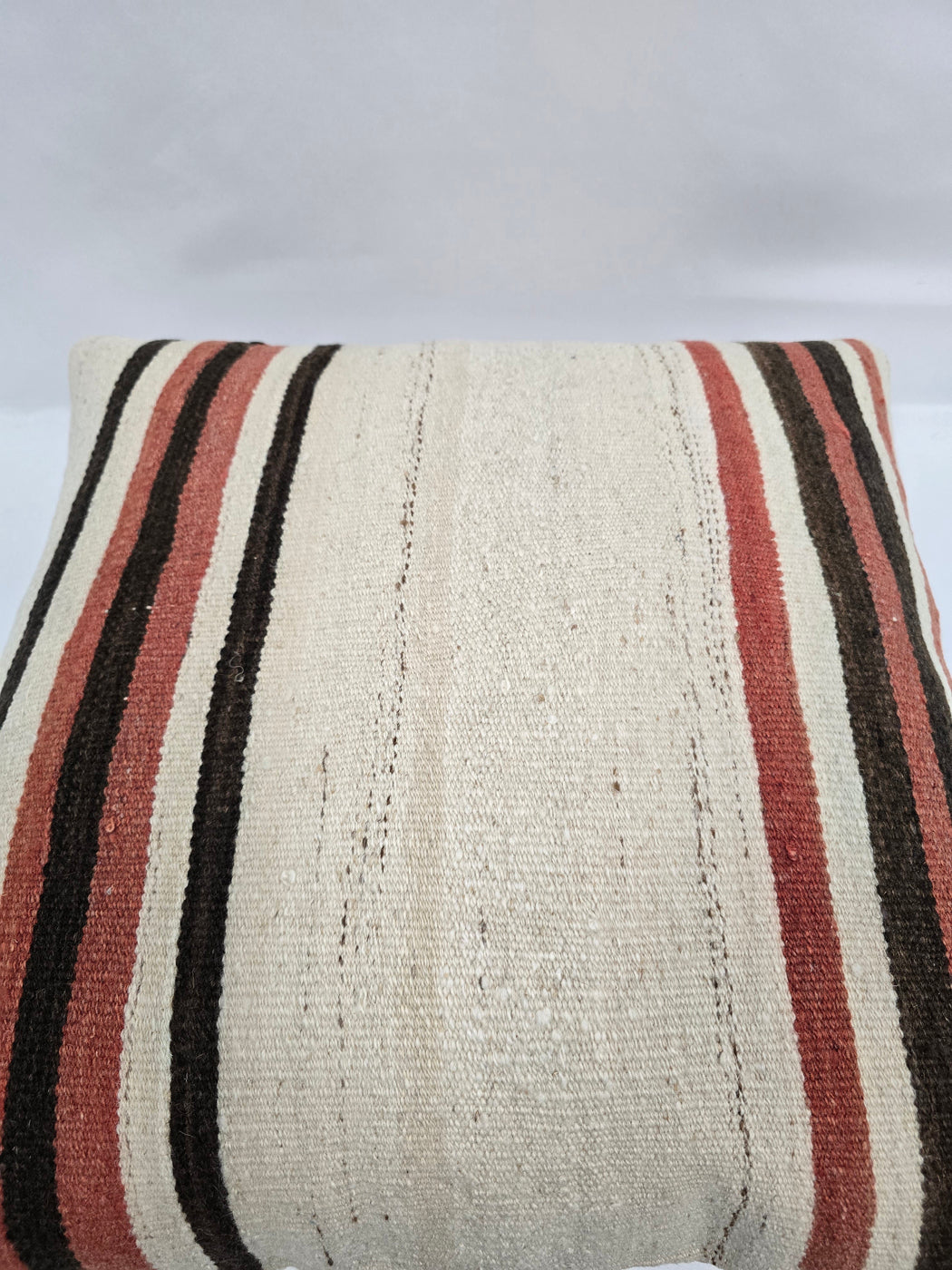 Turkish Hemp Pillow Natural Brown Red Beige Pillow Cushion Cover 24" x 24" #9210