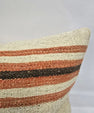 Turkish Hemp Pillow Natural Brown Pink Beige Pillow Cushion Cover 24" x 24" #9209