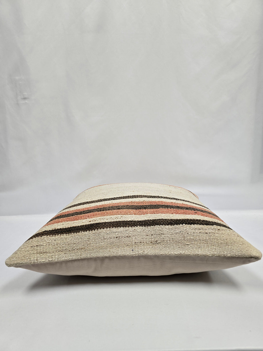 Turkish Hemp Pillow Natural Brown Pink Beige Pillow Cushion Cover 24" x 24" #9209