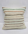 Turkish Hemp Pillow Natural Green Brown Beige Pillow Cushion Cover 24" x 24" #9208